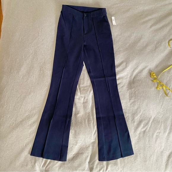GAP High Rise Navy Bi-Stretch Flare Pants NWT Size 2 Small - Picture 4 of 10